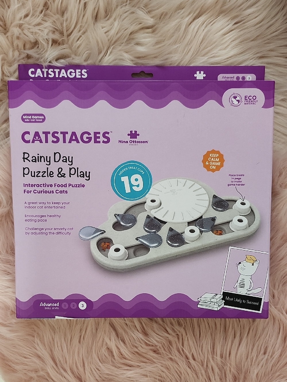 Brand New OUTWARD  HOUND CATSTAGES RAINY DAY PUZZLE & PLAY